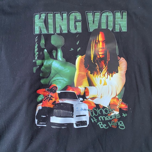 King Von Printed Graphic T-Shirt - Picture 2 of 3